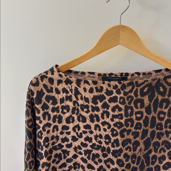 ALLSAINTS Rita Leppo Top in leopard print, EUC. - Picture 5 of 12